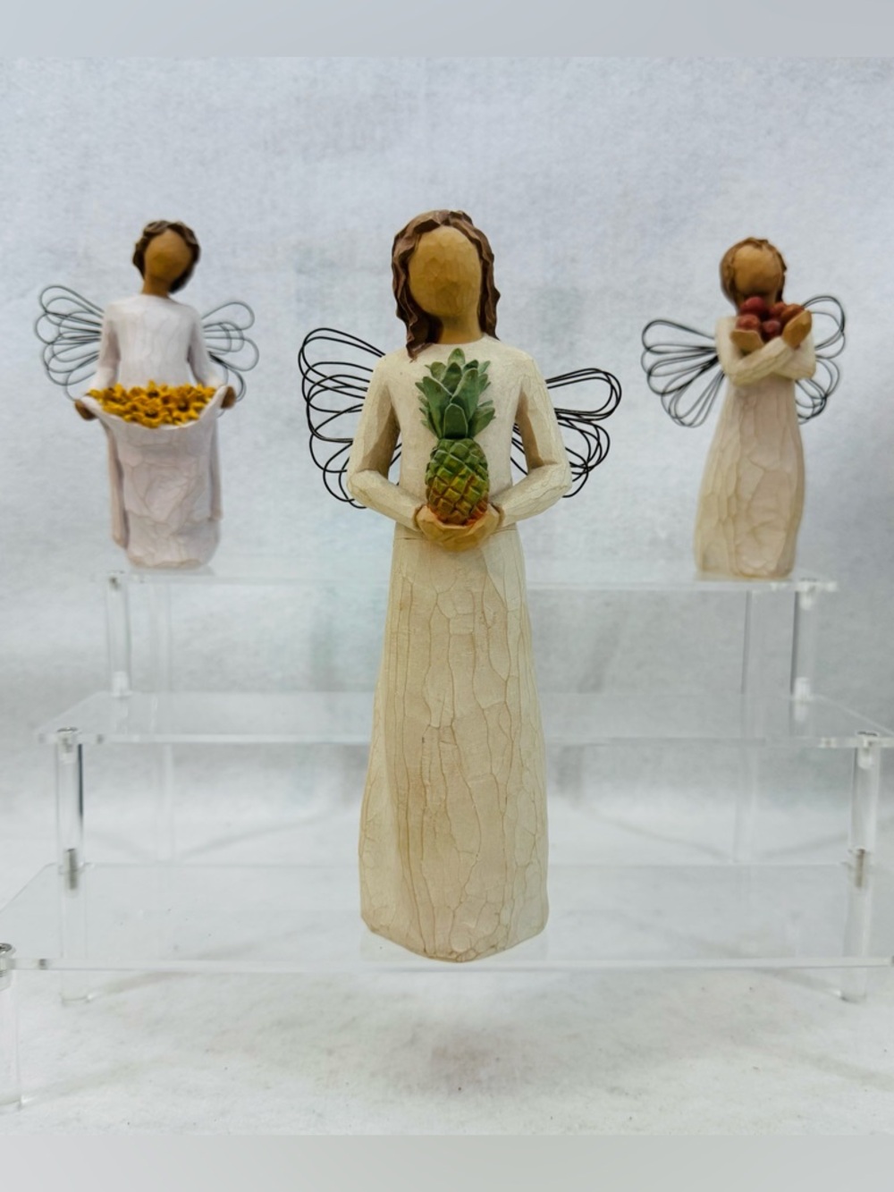 Lot of 3 Willow Tree Figures - Welcoming Angel, Good Health & Sunshine - READ